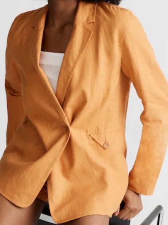 Madewell Jackets & Blazers - Madewell Double Breasted Relaxed Fit Lightweight Linen Blazer in Fresco, Size M